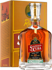 Ром Santiago de Cuba, Extra Anejo, 25 лет, в подарочной коробке, 0.7 л