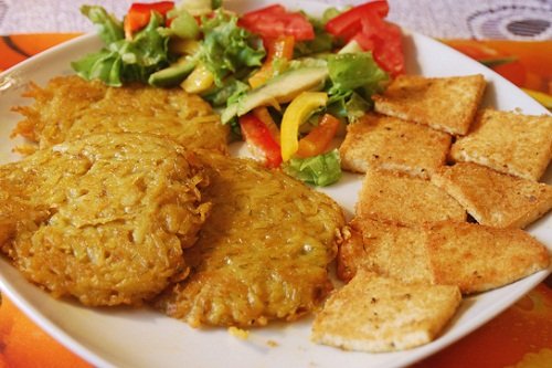 Картофельные оладьи без муки